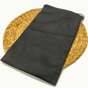 GIVENCHY AUTHENTIC BLACK DRAWSTRING CANVAS LONG DUST BAG SMALL